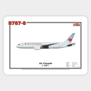 Boeing B787-8 - Air Canada (Art Print) Sticker